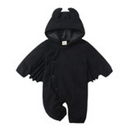 European & American Baby Bat Hooded Romper Set: Boys & Girls Onesie Jumpsuit (2-Piece).