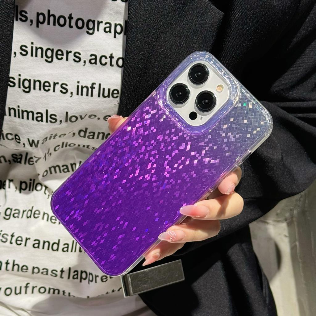 Чехол для телефона в форме бриллианта с блестками, подходит для iPhone 14 / 15 Pro Max, с премиальным ощущением, 15 креативный защитный чехол