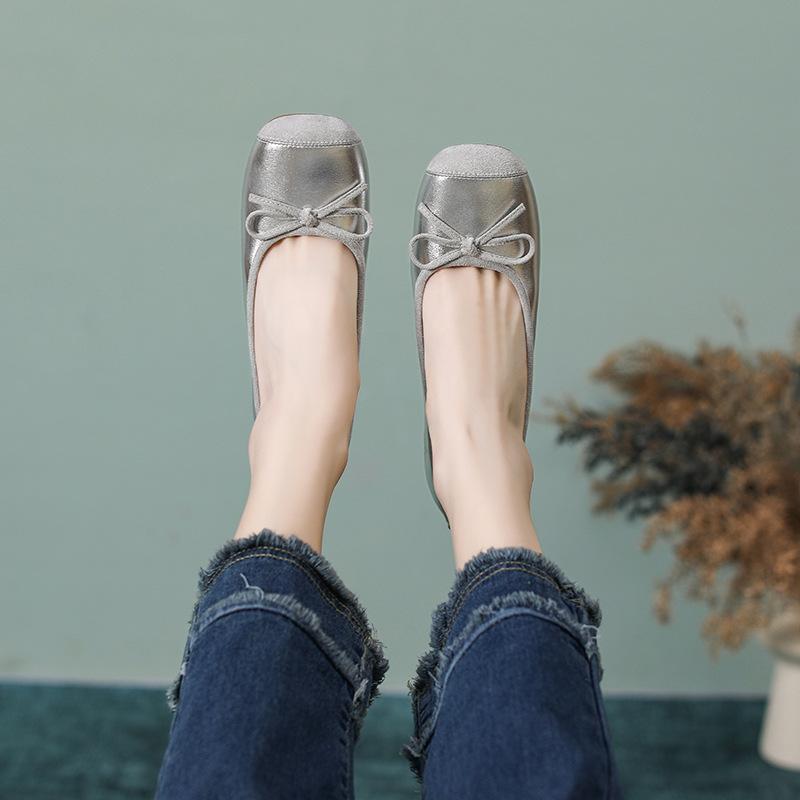 Балетки женские летние маленького размера с увеличенной высотой подъема, удобные и элегантные, женские туфли-бини, женские балетки