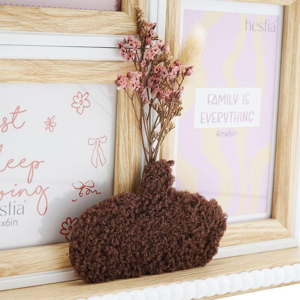 Hestia 3 Frame Collage with Vase & Dried Flowers - Natural