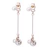 LOKUMI Made In K18 Back Swing Nickel Pearl Bases Are K24 Gold Earrings, Japan, 18K, Post, K18, Hypoallergenic, 2-Way, Pearl, Bijou, Catch, Earrings,