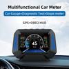 3,5-дюймовый Автомобильный HUD-дисплей на лобовое стекло OBDII+GPS Универсальный 4x4 Инклинометр Датчик уровня автомобиля Уклон GPS Скорость внедорожника в реальном времени