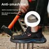 Men's Lightweight Steel Toe Safety Shoes - Breathable, Anti-Smash, Anti-Puncture Work Shoes for Construction