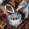 Holiday Window Ornaments Snowflake-Shaped Sea Glass Friendship Keepsake Christmas Ornament Acrylic Coastal Inspired Seasonal Home Accents