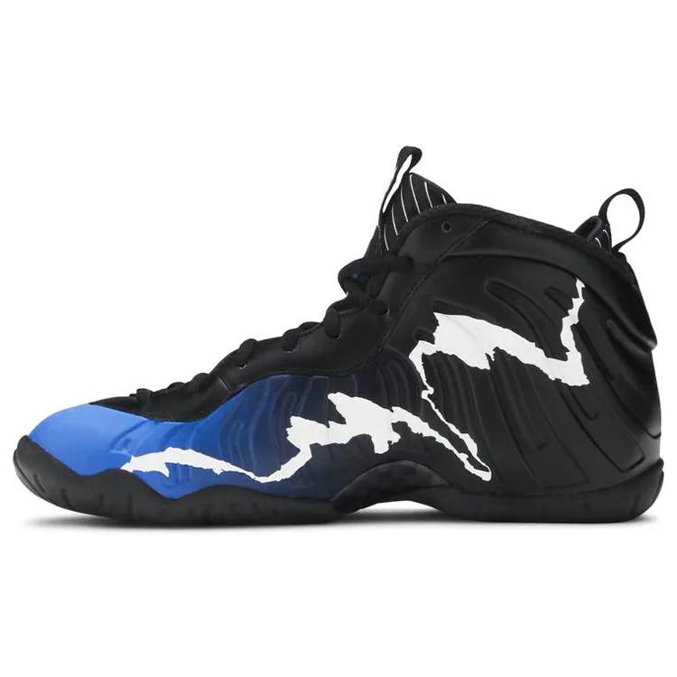 Nike Little Posite One Grade School '1996 All-Star Game' (Unisex) Black / White / Game Royal Kids' Basketball Shoes 644791 013