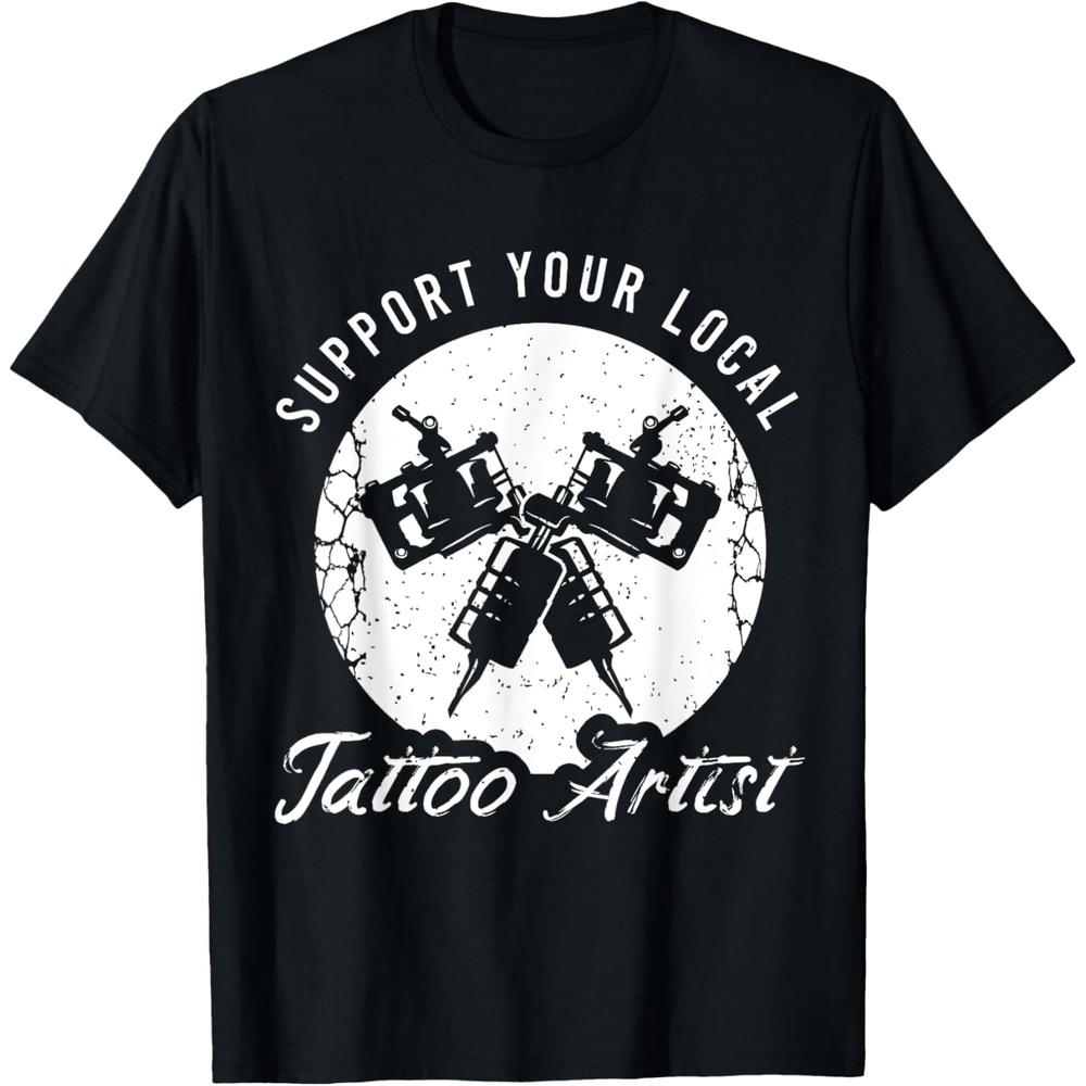 Fun tattoo outfit for a tattoo artist Cotton Men T Shirt