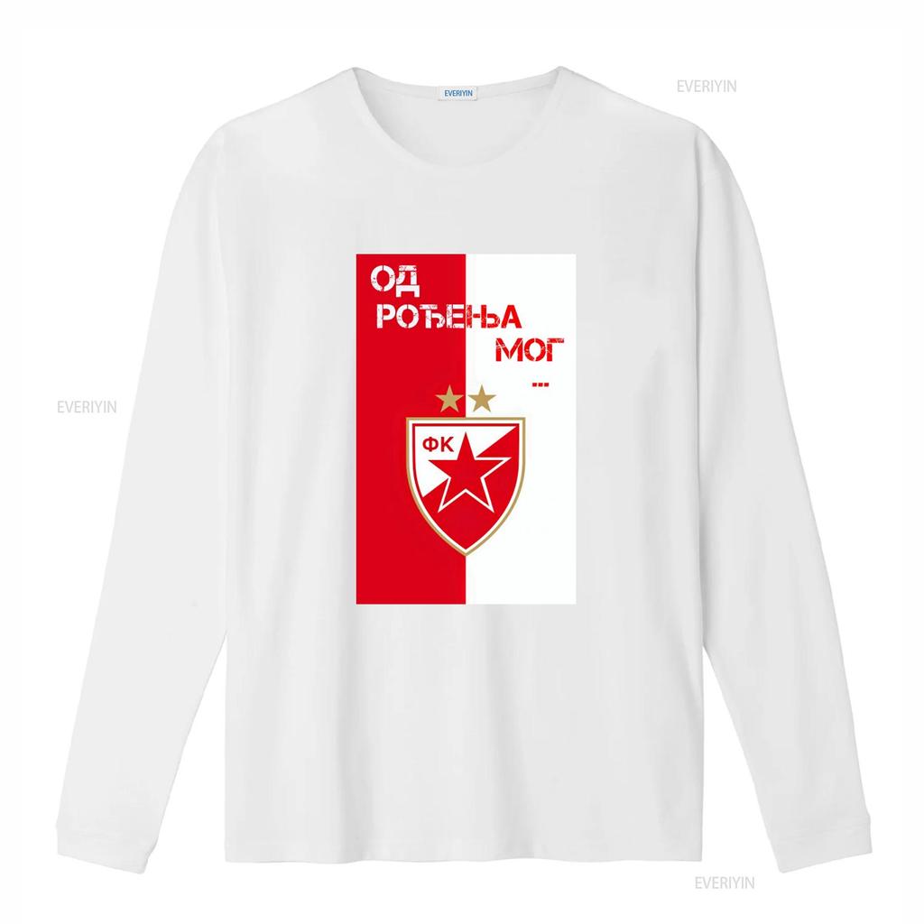ФУТБОЛКА MAGLIA ФАНАТ КРАСНАЯ ЗВЕЗДА БЕЛГРАД СЕРБИЯ CRVENA ZVEZDA 2 S M L XL винтаж Постиранная Немного Стильная дизайнерская одежда