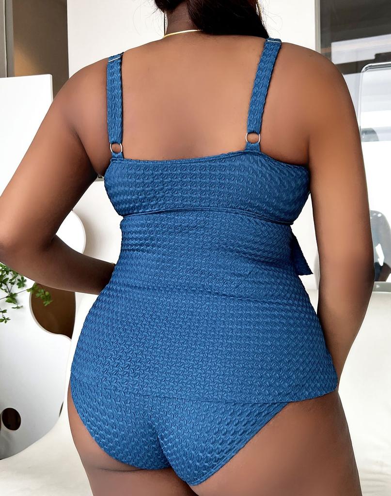 0XL-4XL бикини с рюшами большого размера, купальники больших размеров, женский купальник, женский комплект бикини из двух частей, купальный костюм V4696B