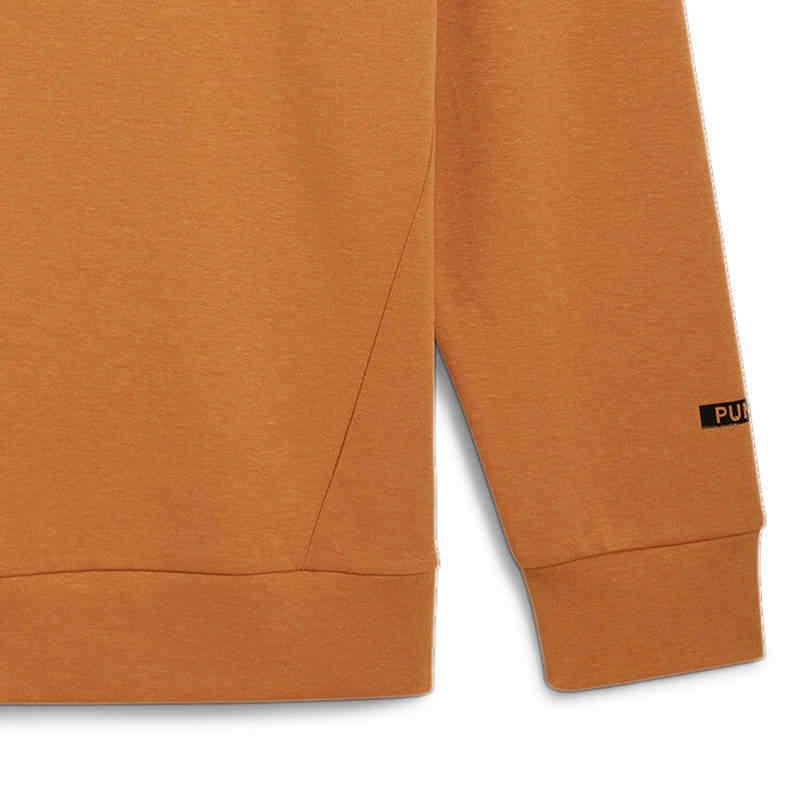PUMA Sweatshirts Men's Brown Crew Neck Moderate Straight Fit 684186-64