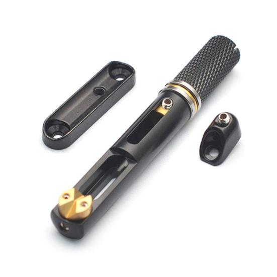 6-струнный безголовый гитарный бридж Металлический одинарный фиксированный веерный ладовый басовый бридж для замены деталей электробас-гитары