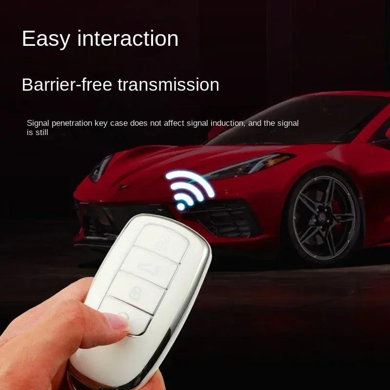 Автомобильный чехол для брелоков Chery Tiggo 8 PRO / PRO MAX / OMODA 5C / 7 PRO MAX TPU Защитный