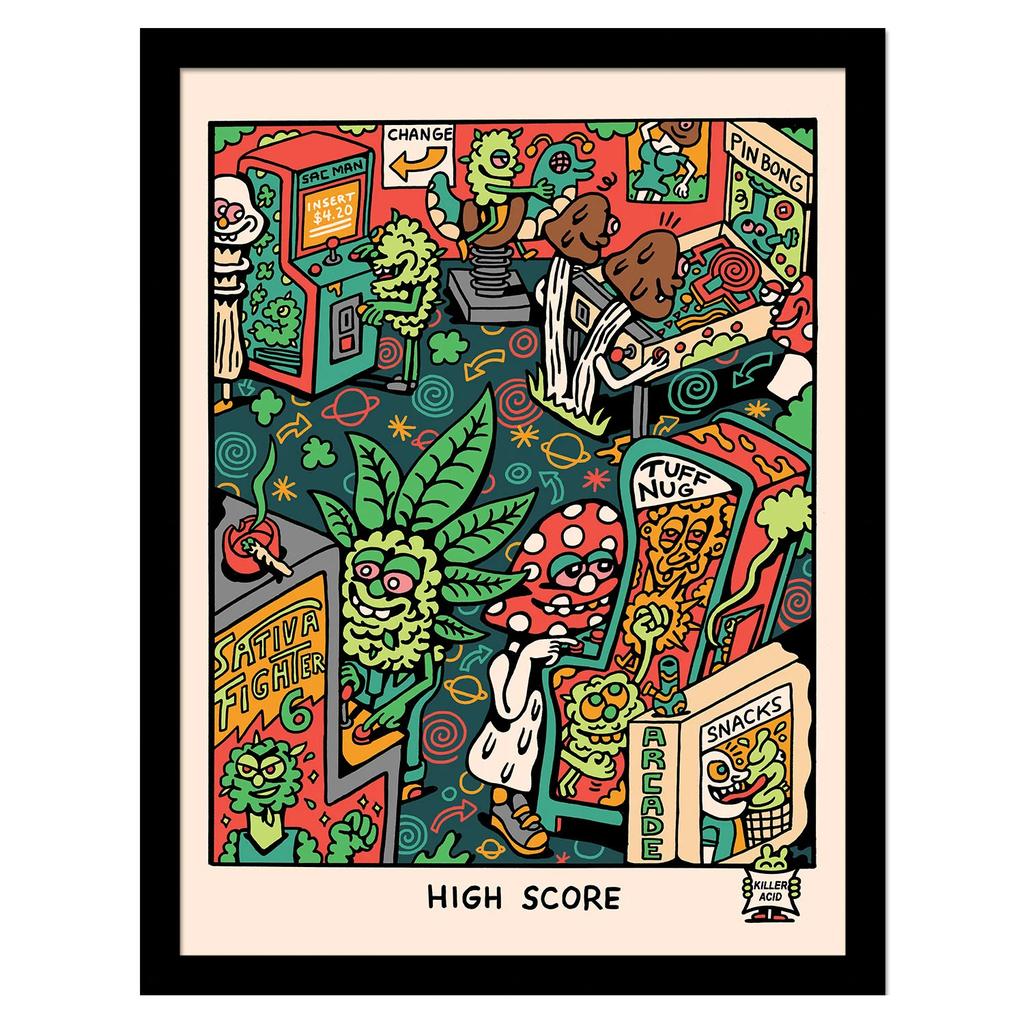 Постер Killer Acid High Score в рамке