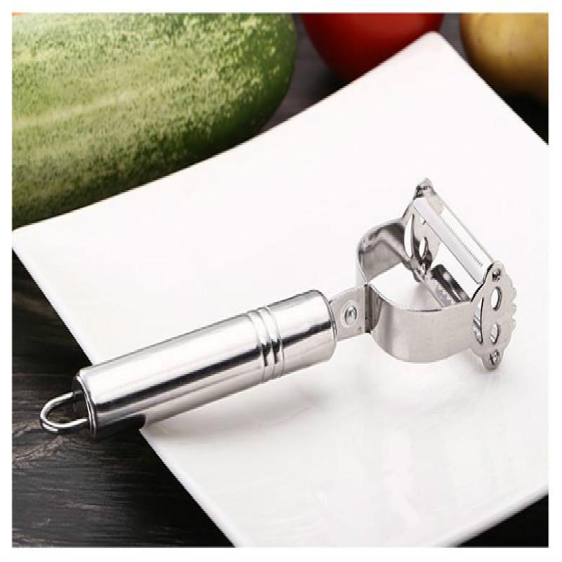 Овощечистка из нержавеющей стали для овощей и фруктов, овощечистка, двойная строгальная терка