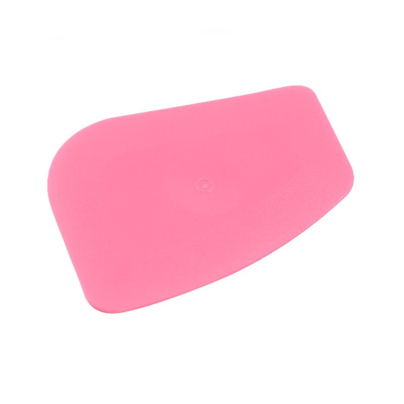 Pink Small Irregular Edge Squeegee Scraper for Car Film and Phone Screen Protector Application