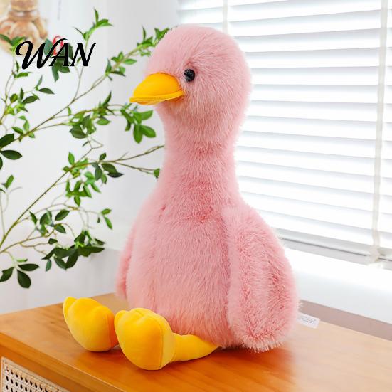 Christmas Gift for Children Fluffy Duck Goose Stuffed Animal Plush Toy, Soft Duckling Doll, PP Cute Toy Cotton Filling, Nursery Decor, Baby