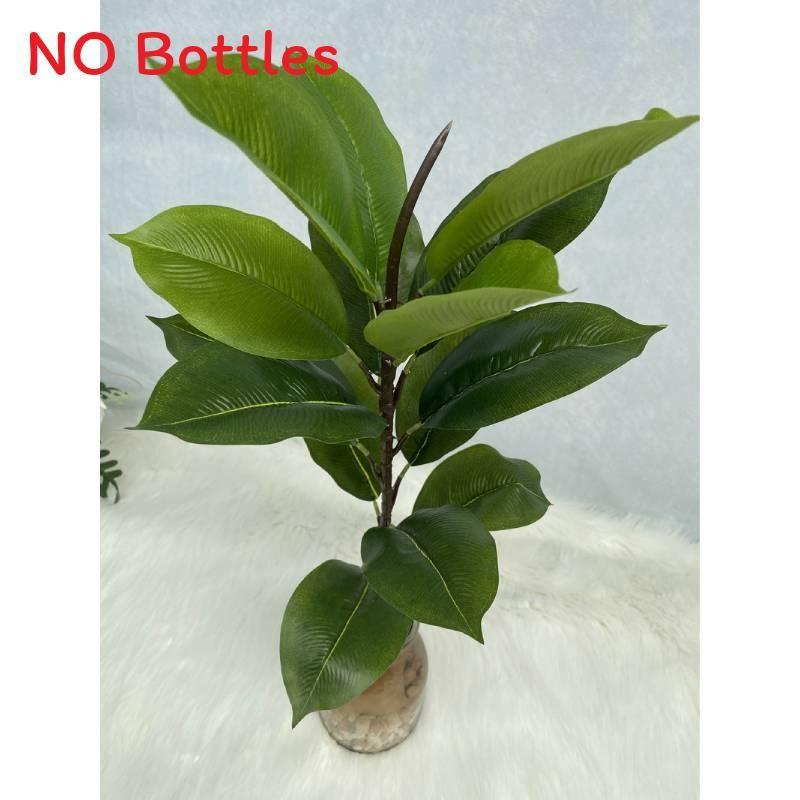 Реалистичное искусственное растение, одиночный стебель, 15 листьев, листва, домашний, свадебный, офисный декор