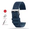 Fluoro Rubber Watch Strap For Citizen Blue Angel AT8020 First Generation Watchband AT8020-54L Waterproof Watch Band Accessories