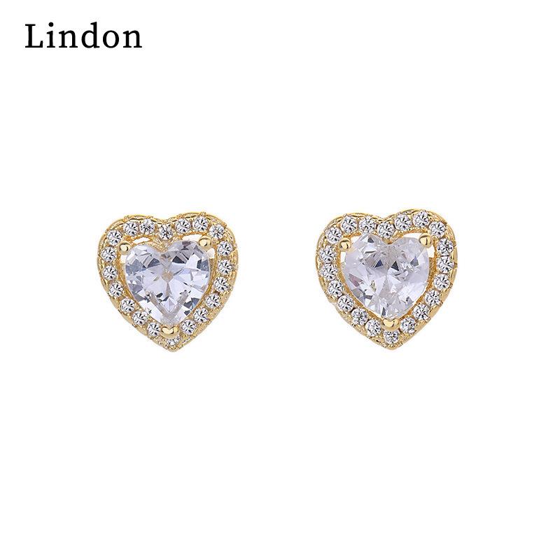 Женские серьги из медного сплава с цирконом Lindon - Серьги-подвески в подарок на свадебную вечеринку