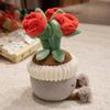 Cute Cartoon Potted Plant  Ornament Plush Toy Doll Desktop Decoration Flower Doll Girl Gift,Cute  Ornament,Children, Couple Doll Gifts,1pc
