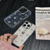 Роскошный чехол для телефона с блестками и бантом для iPhone 17 16 15 14 13 12 11 Pro Max Plus, прозрачный силиконовый ударопрочный бампер