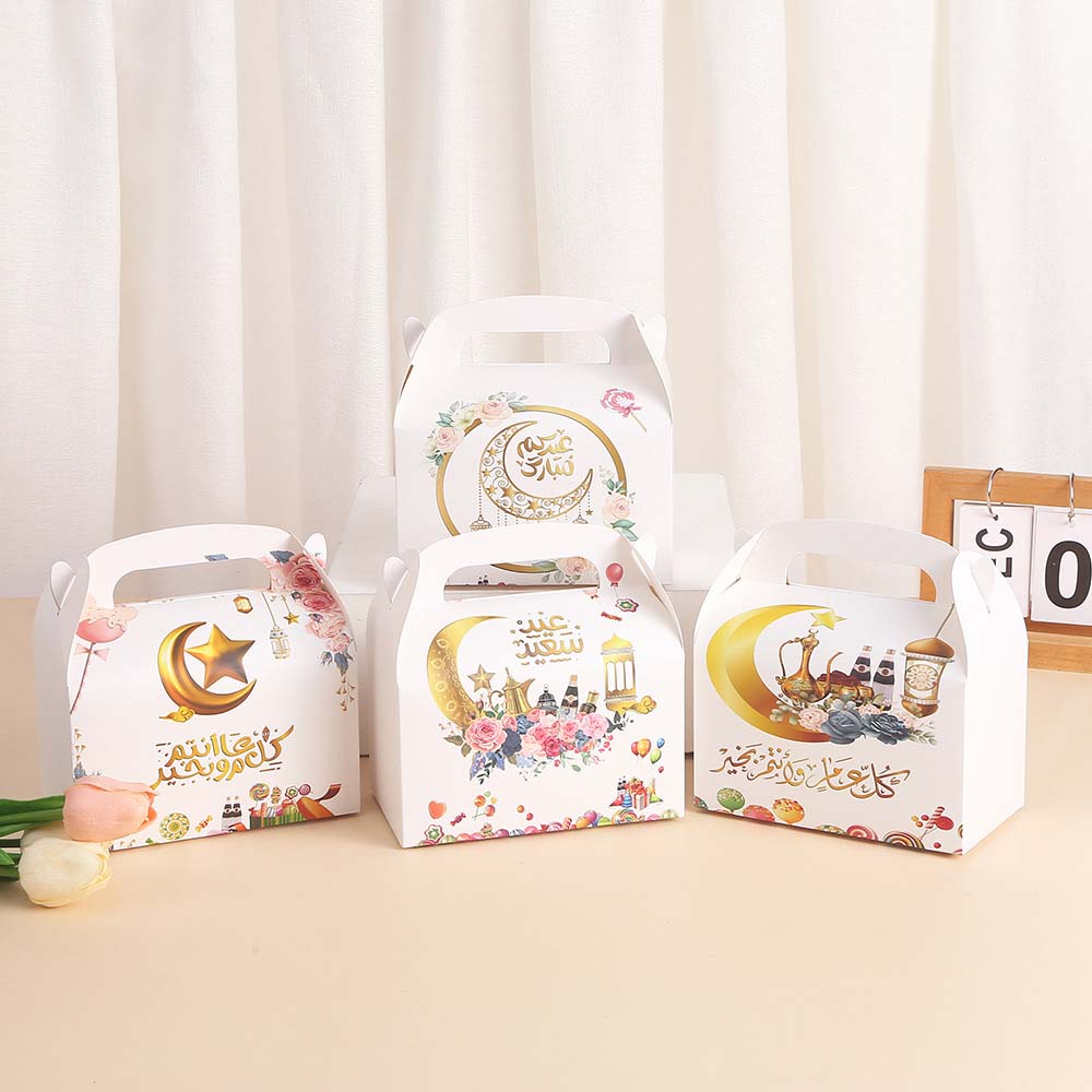 12 шт., подарочные коробки Ид Мубарак, коробка конфет Мубарака, коробки для Рамадана Ид Мубарак, подарочные пакеты для Рамадана, подарочные коробки для сладостей, исламские мусульманские подарочные пакеты для Рамадана