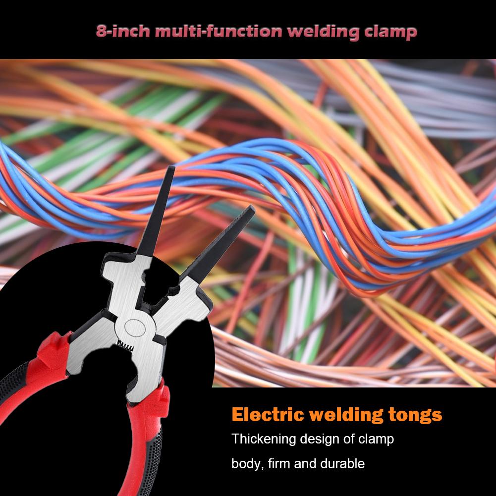 Многоцелевые клещи из углеродистой стали, сварочный инструмент, экономичная пружина, регулируемая, с высокой твердостью и без искажений