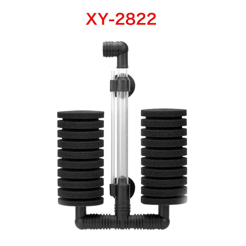 Xinyou Двухголовочный Бесшумный Настенный Мини-Фильтр для Аквариума с Биохимическим Хлопком Водное Растение Пневматическая Фильтрация