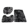 3Pcs/Set Bathroom Rug Absorbent Non Slip Floor Mat U-Shaped Plush Mat Toilet Lid Cover Mat with Rubber Backing for Bathroom Shower Toilet