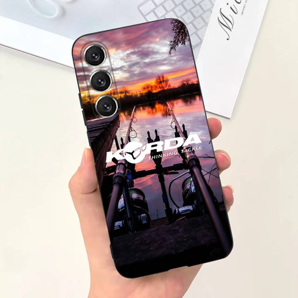 Korda рыболовные снасти Чехол для телефона Чехол для телефона Для Samsung S25,S24,S21,S22,S23,S30,Ultra,S20,Plus,Fe,Lite,Note,10,9,5G Черный чехол