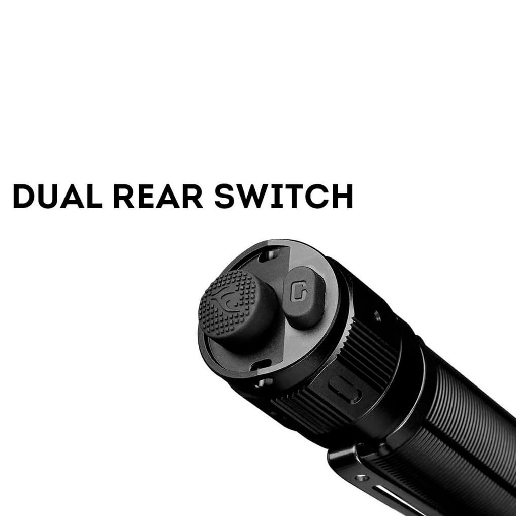 FENIX Light Black 14cm Tactical Flashlight SST70 LED Maximum Brightness 3100 Lumens TK16 V2.0