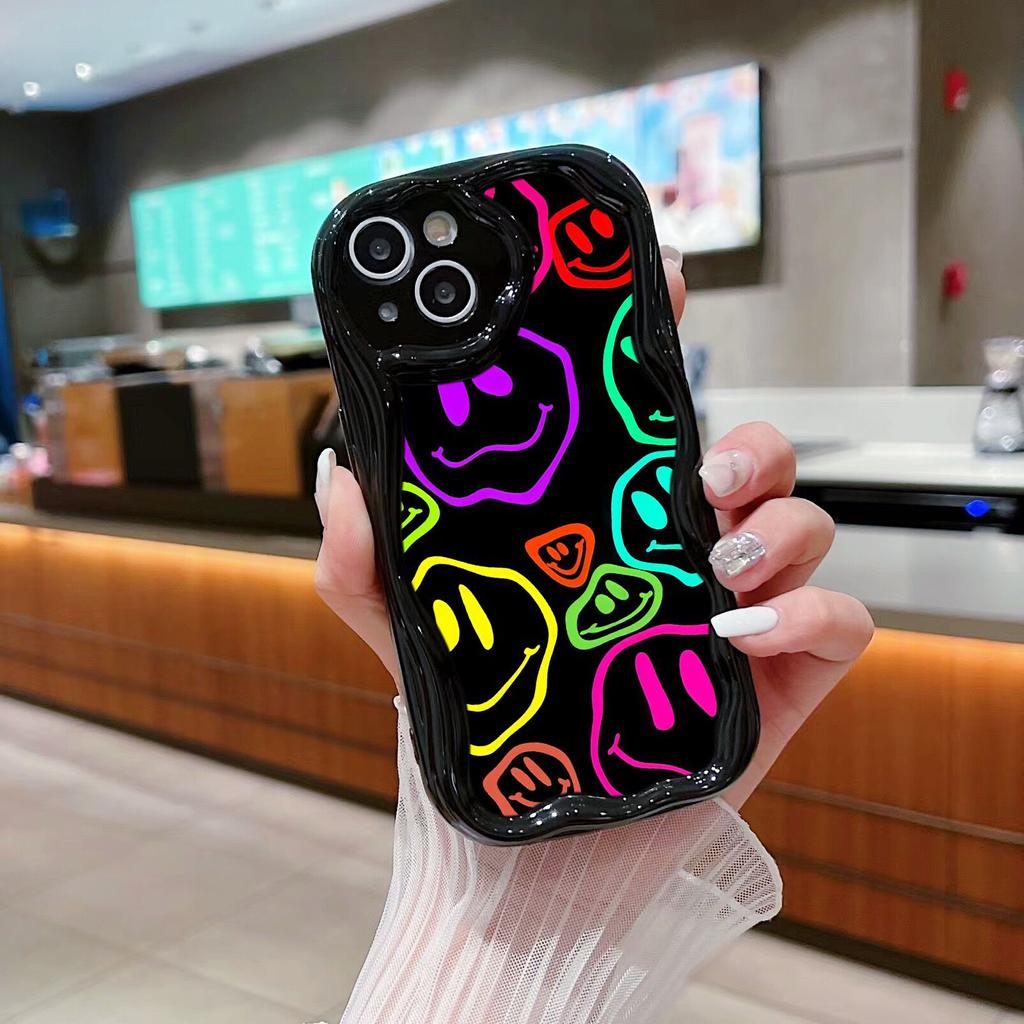 Ae88 Lovely Smiley Art Protective Phone Cases for Samsung S23 S24 Ultra A55 A14 A25 A13 Infinix Hot 40 Pro Tecno Spark 20C Wave TPU Back Cover