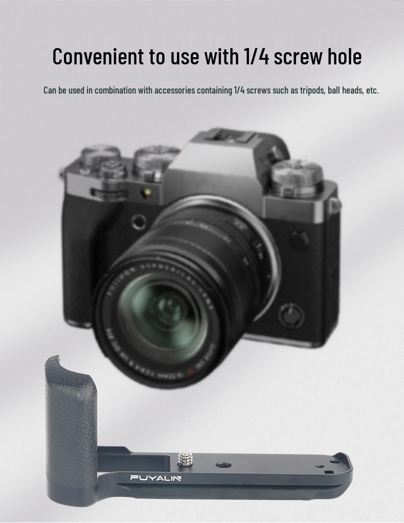 Металлическая L-образная быстросъемная пластина XT20 для беззеркальной камеры Fujifilm X-T20/XT30/XT10 Вертикальная съемка