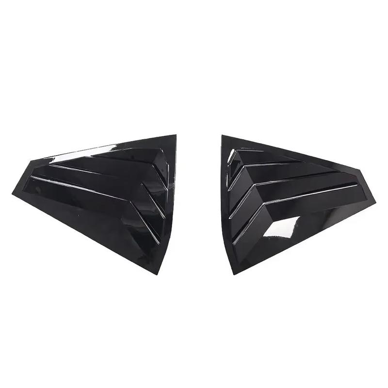 Gloss Black Car Side Window Louver Fit For Skoda Fabia 2015 2016 2017 2018 2019 2020 Car Rear Window Shutter Cover Spoiler