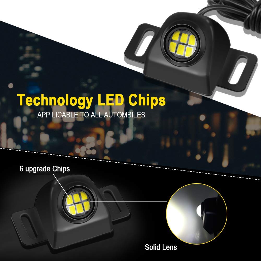 1x светодиодный фонарь заднего хода для автомобиля, грузовика, мигающая сигнальная лампа, универсальная вспомогательная резервная парковочная лампа для авто мотоцикла, водонепроницаемая