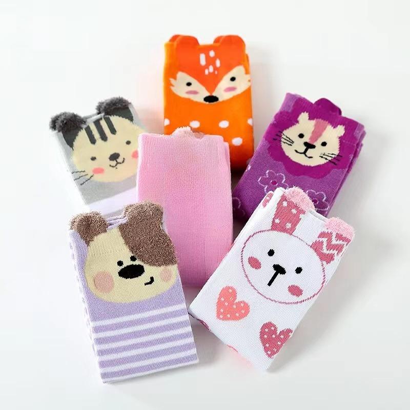 Носки для девочек 3-12 лет Хлопковые гольфы Милые длинные детские гольфы для танцев для девочек Малышей Малышей