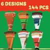 JOYIN 144 PCS Christmas Bookmark Rulers Bulk Party Favors with 6 Designs for Kids Student Holiday Present Goodie Classroom Gift