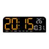 Temperature Electronic Wall Clock Wall-mounted Display Table Clock Digital LED Clocks  for Bedroom