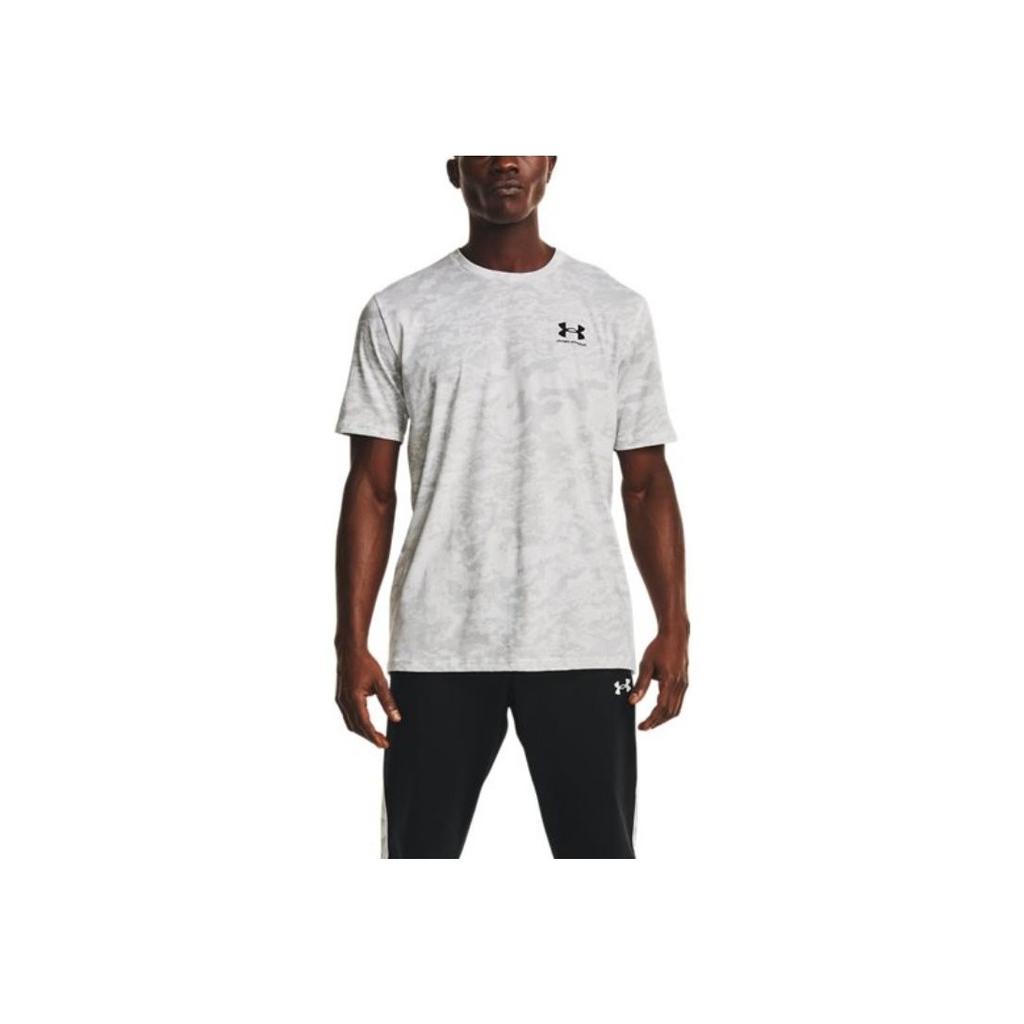 Under Armour Футболка с камуфляжным принтом и логотипом, мужские топы, белая 1357727-100