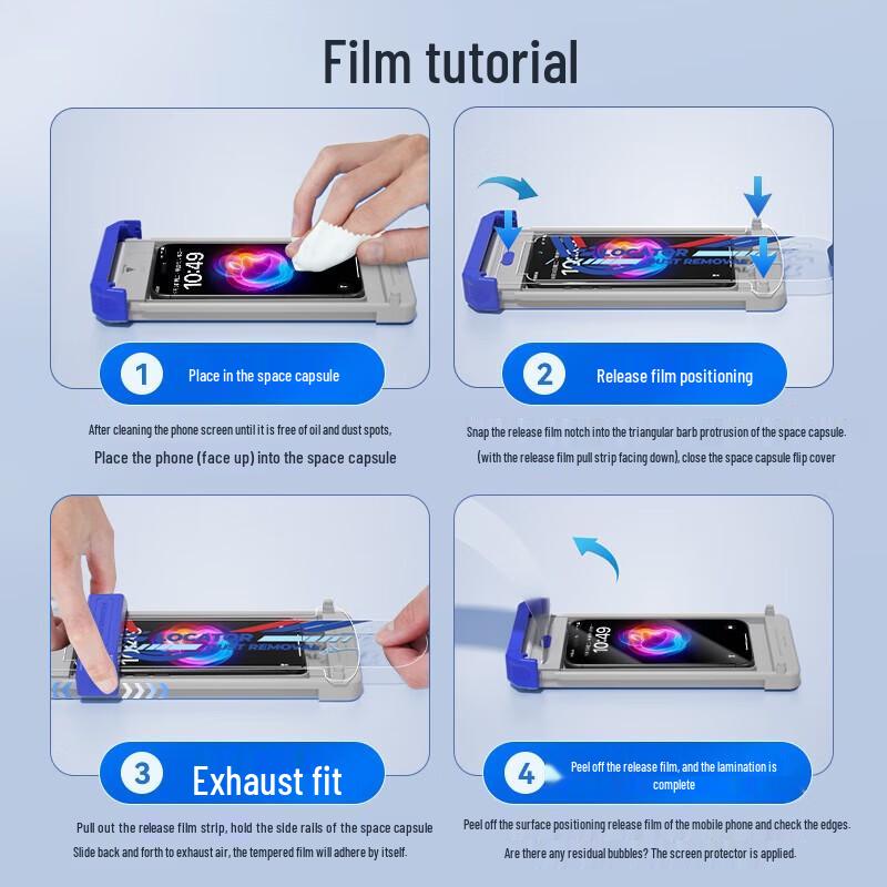 Blue Gorilla iPhone 16 Pro 3D Full Glue AR Privacy Tempered Glass Screen Protector (2-Pack)