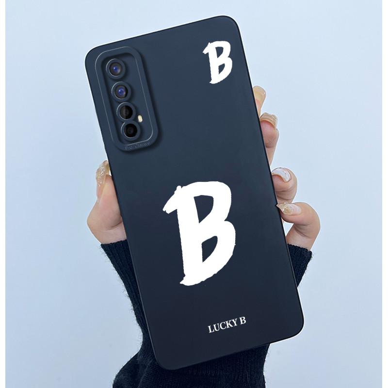 Для Realme 7 RMX2155 7 Pro RMX2170 Чехол Счастливой Начальной Буквой Мягкий Силиконовый Матовый Чехол для Телефона для Realme7 RMX2151 корпус