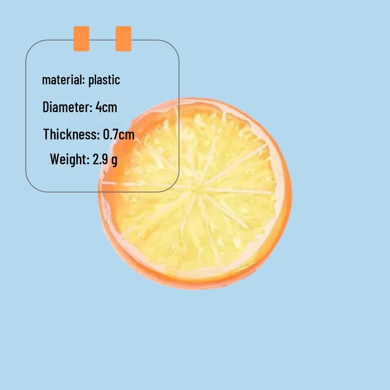 Пластиковые модели долек лимона для DIY-украшений и декора кухни или фотосессий