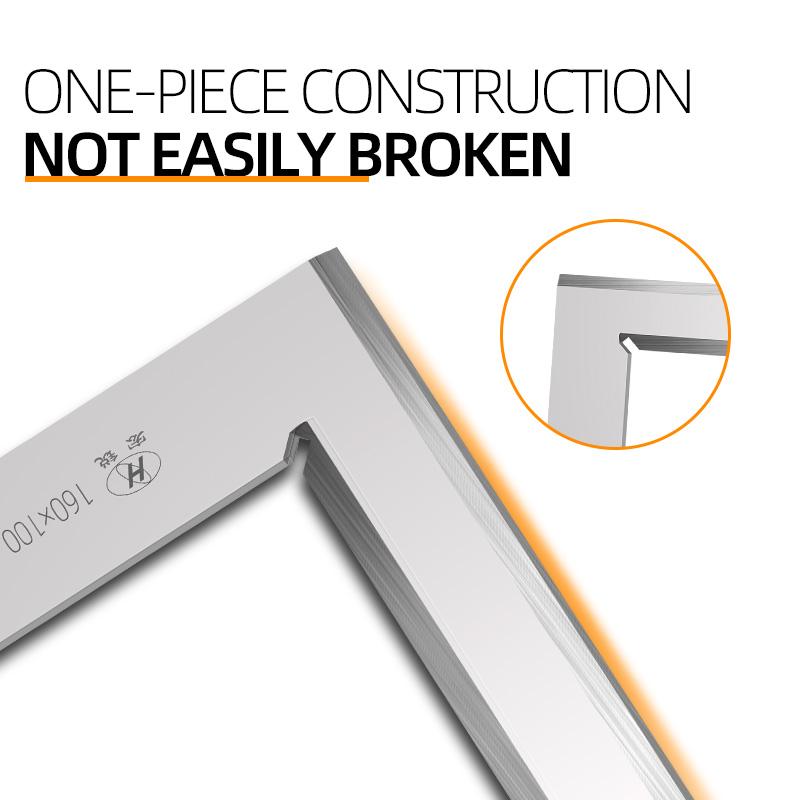 90-градусная линейка с лезвием ножа для столярных и плотницких инструментов по металлу, набор угольников, измерительный угольник, угловая линейка