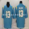 Mens Embroidered Football Jersey LA Chargers Style 13 Allen 30 Ekeler 97 Bosa Rugby Training Game Wear