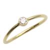 Used TIFFANY&Co. Ring Wave Single Row Diamond EU#49 K18 Yellow Gold/diamond 1.0g Yellow Gold 1PD