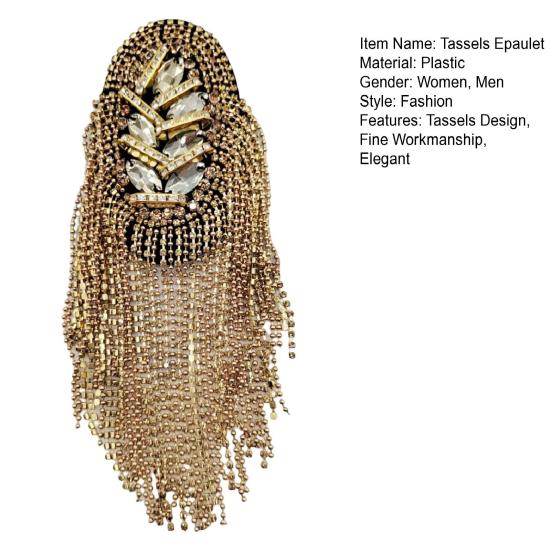 Кисточки на плечо, эполет, кисточки из бисера, цепочка со стразами, аксессуары для одежды «сделай сам», мужские и женские плечевые доски
