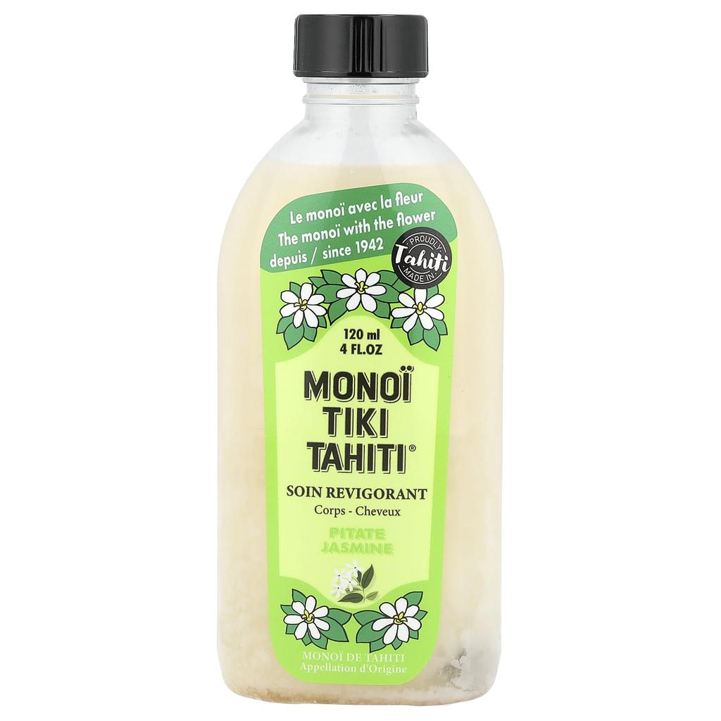 Monoi Tiki Tahiti®, Coconut Oil, Pitat Jasmine, 120 Ml (4 Fl Oz)