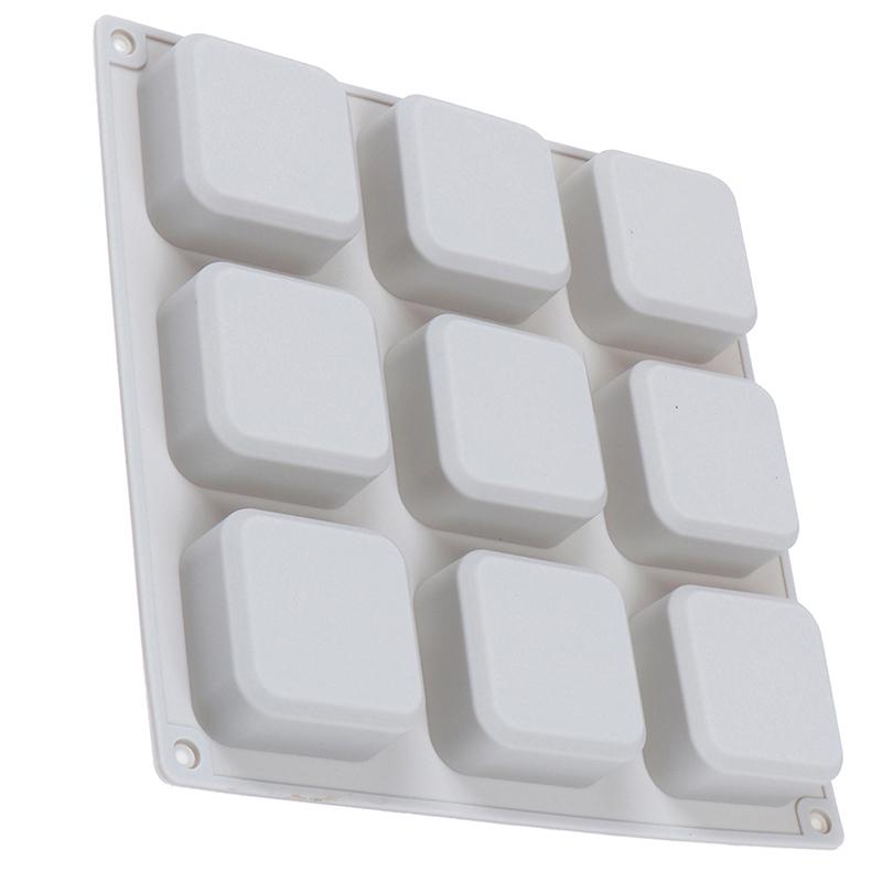 9-ти полостные квадратные силиконовые формы для мыла мыловарение своими руками мыловарение шоколадная форма