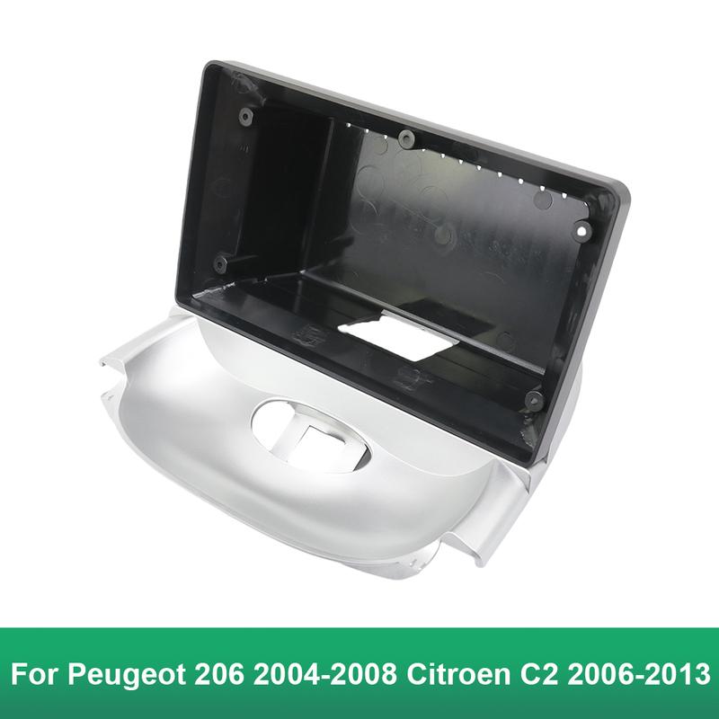 For PEUGEOT 2004-2008 206/2006-2013 CITROEN C2 9 Inch Fascias Car Radio Player 2 Din Panel Dash Board Cover Frame