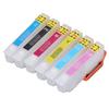 6 Pcs Ink Cartridge Reusable Black Cyan Magenta Yellow Light Cyan Light Magenta Printer Refill Ink Cartridge