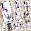 Фиолетовый ирис Цветок Акварельный Чехол Для Oppo A94 A54 A40 A60 A80 A98 A78 A18 A38 A58 A16 A76 A96 A17 A77 A74 A57S A15 Обложка